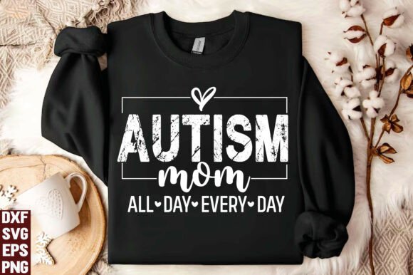 Autism Mama SVG, Autism Mom PNG