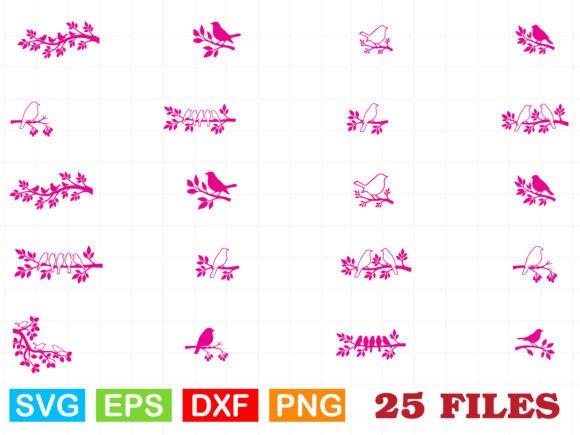 Birds on Branch SVG Bundle