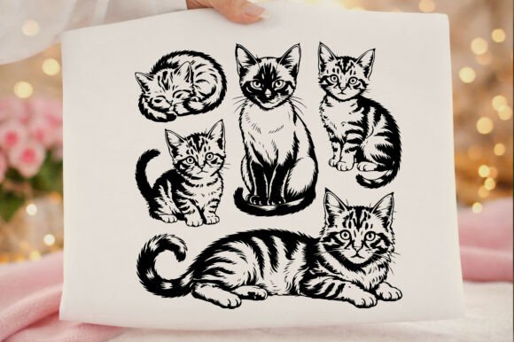 Cats 90s Vintage Aesthetics Cats PNG SVG