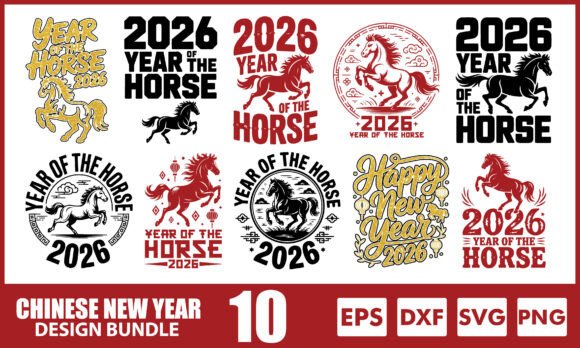 Chinese New Year 2026 SVG Bundle