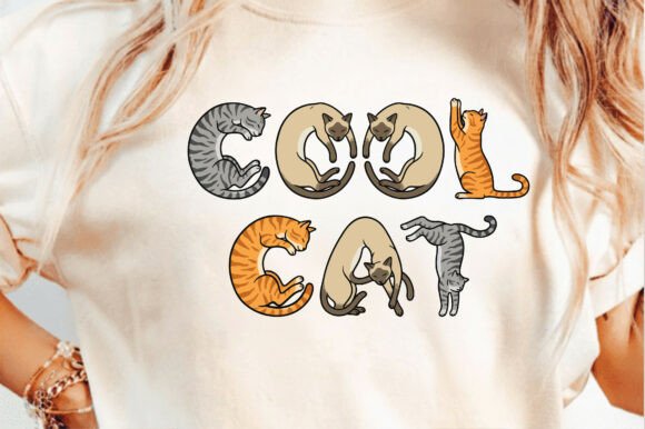 Cool Cats 90s Vintage Aesthetics PNG SVG