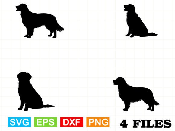 Golden Retriever SVG Dog Silhouette