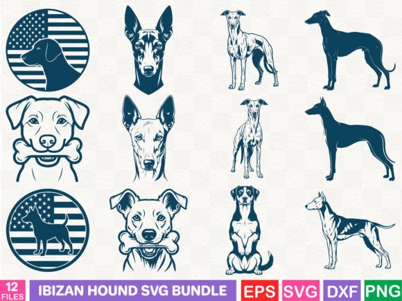 Ibizan Hound SVG Bundle