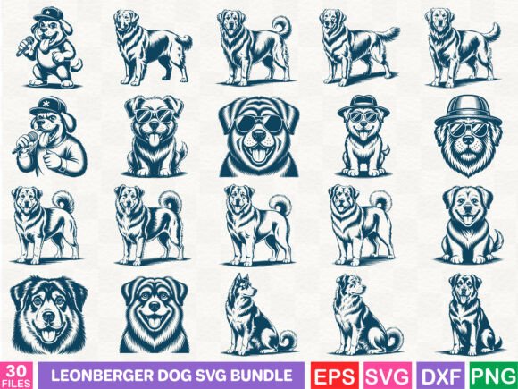 Leonberger Dog SVG Bundle
