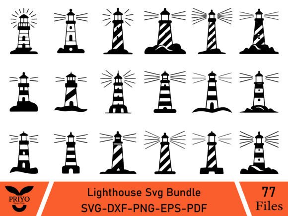Lighthouse SVG Bundle, Building Use