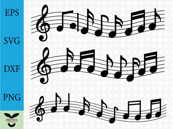 Musical Notes Silhouette SVG Bundle