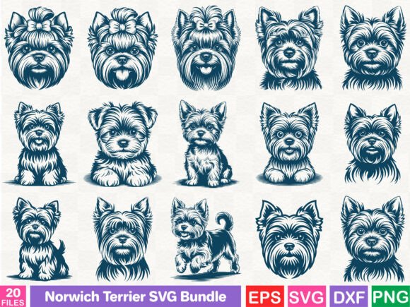 Norwich Terrier SVG Bundle