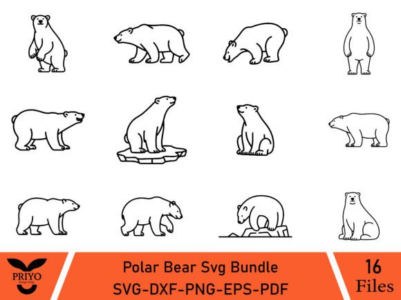 Polar Bear SVG Bundle