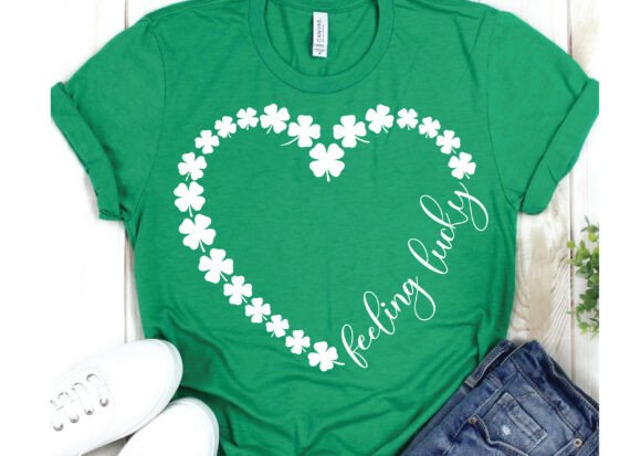 Shamrock Heart SVG, St Patrick’s Day SVG
