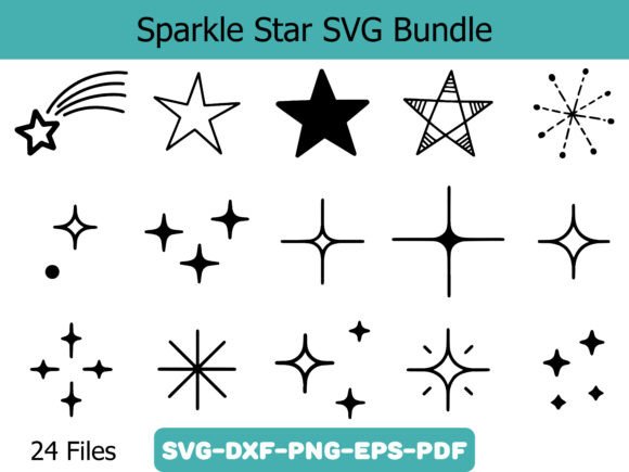 Sparkle Star SVG Bundle