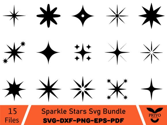 Sparkle Stars SVG Bundle