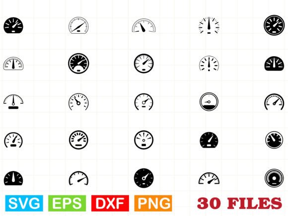 Speedometer SVG Bundle
